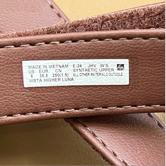 Reef vista higher Luna sandal in cocoa cork brown comfort shoe brown summer - Picture 5 of 7